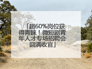 超60%岗位获得青睐！微短剧青年人才专场招聘会圆满收官