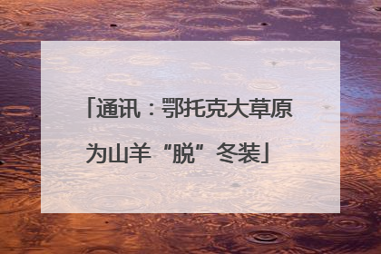 通讯：鄂托克大草原为山羊“脱”冬装