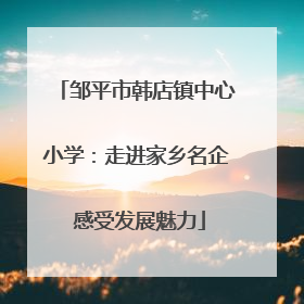 邹平市韩店镇中心小学：走进家乡名企 感受发展魅力