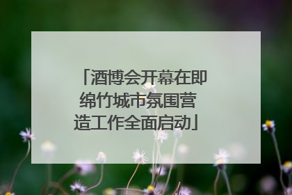 酒博会开幕在即 绵竹城市氛围营造工作全面启动