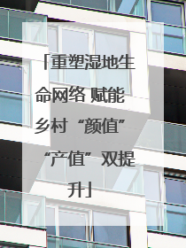 重塑湿地生命网络 赋能乡村“颜值”“产值”双提升