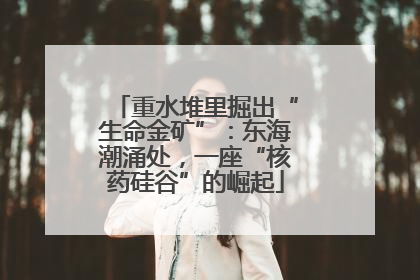 重水堆里掘出“生命金矿”：东海潮涌处，一座“核药硅谷”的崛起