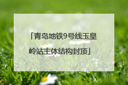 青岛地铁9号线玉皇岭站主体结构封顶