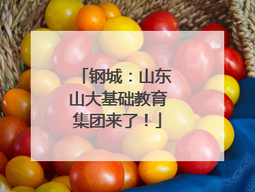 钢城：山东山大基础教育集团来了！