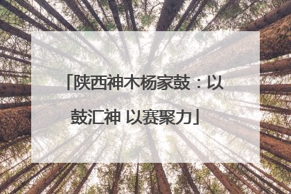 陕西神木杨家鼓：以鼓汇神 以赛聚力