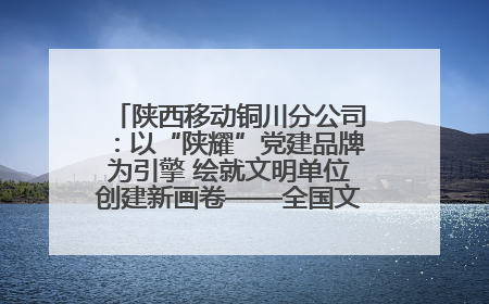 陕西移动铜川分公司：以“陕耀”党建品牌为引擎 绘就文明单位创建新画卷——全国文明单位创建纪实