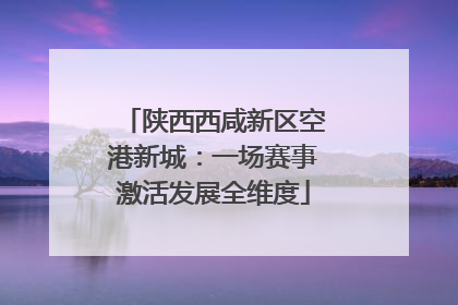 陕西西咸新区空港新城：一场赛事激活发展全维度