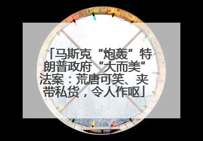 马斯克“炮轰”特朗普政府“大而美”法案：荒唐可笑、夹带私货，令人作呕