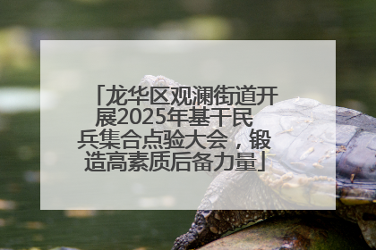 龙华区观澜街道开展2025年基干民兵集合点验大会，锻造高素质后备力量