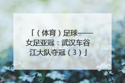 （体育）足球——女足亚冠：武汉车谷江大队夺冠（3）