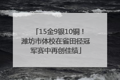 15金9银10铜！潍坊市体校在省田径冠军赛中再创佳绩