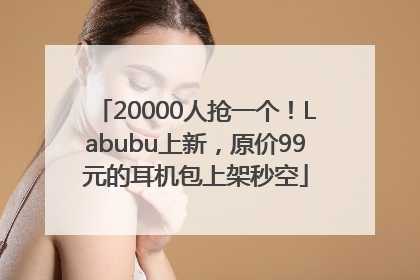 20000人抢一个！Labubu上新，原价99元的耳机包上架秒空