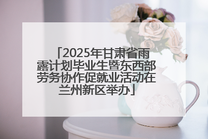 2025年甘肃省雨露计划毕业生暨东西部劳务协作促就业活动在兰州新区举办