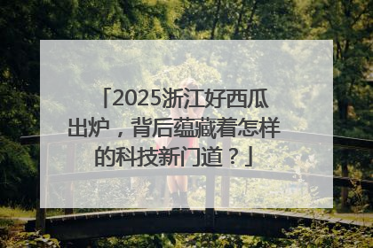 2025浙江好西瓜出炉，背后蕴藏着怎样的科技新门道？