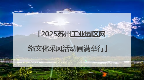 2025苏州工业园区网络文化采风活动圆满举行