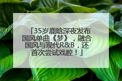 35岁鹿晗深夜发布国风单曲《梦》，融合国风与现代R&B，还首次尝试戏腔！