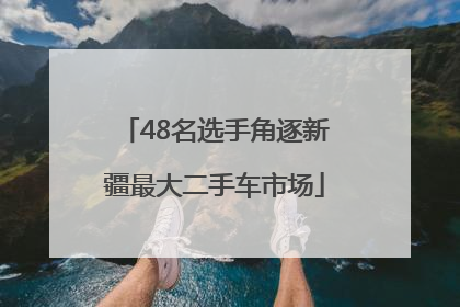 48名选手角逐新疆最大二手车市场