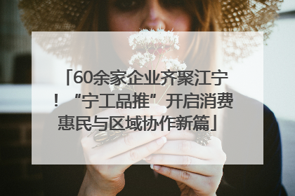 60余家企业齐聚江宁！“宁工品推”开启消费惠民与区域协作新篇