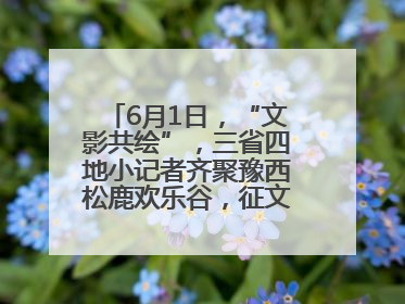 6月1日，“文影共绘”，三省四地小记者齐聚豫西松鹿欢乐谷，征文暨短视频大赛精彩启幕！
