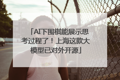 AI下围棋能展示思考过程了！上海这款大模型已对外开源